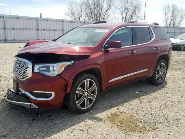 1GKKNXLS8JZ156837 - 2018 GMC ACADIA DEN RED photo 2