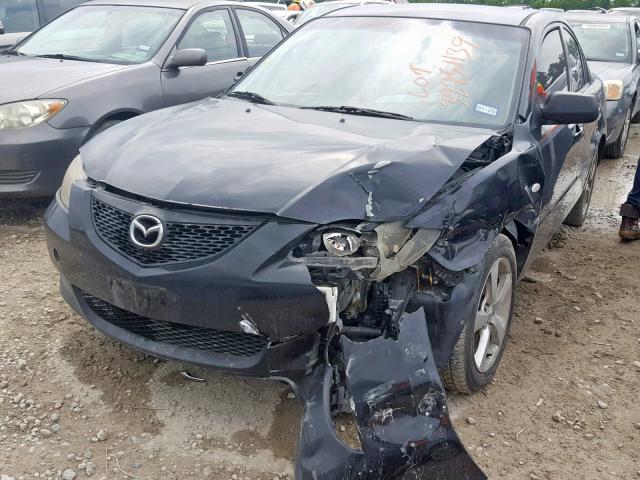 JM1BK12F761485878 - 2006 MAZDA 3 I BLACK photo 2