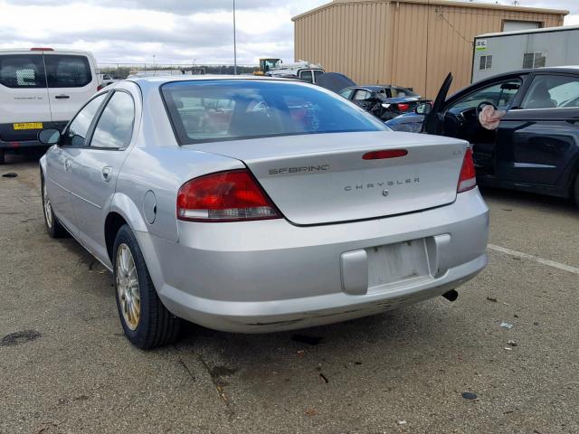 1C3EL46X34N208170 - 2004 CHRYSLER SEBRING LX SILVER photo 3