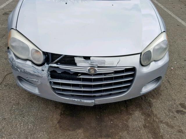 1C3EL46X34N208170 - 2004 CHRYSLER SEBRING LX SILVER photo 9