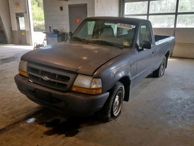 1FTYR10C2YTA88536 - 2000 FORD RANGER GRAY photo 2