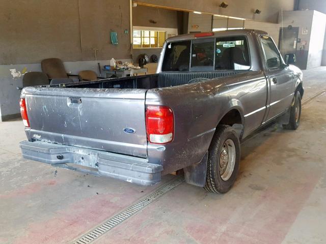 1FTYR10C2YTA88536 - 2000 FORD RANGER GRAY photo 4