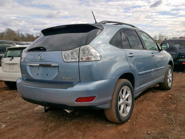 2T2HK31U48C091092 - 2008 LEXUS RX 350 BLUE photo 4