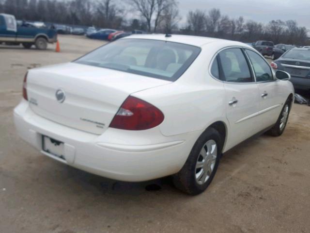 2G4WC582861178610 - 2006 BUICK LACROSSE C WHITE photo 4