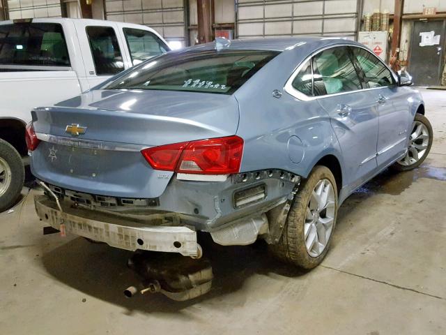 1G1165S35FU106302 - 2015 CHEVROLET IMPALA LTZ BLUE photo 4