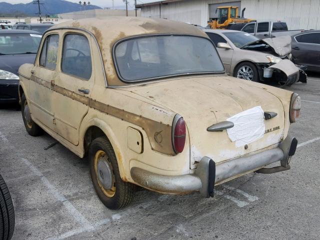 103H578350 - 1959 FIAT 1100  YELLOW photo 3