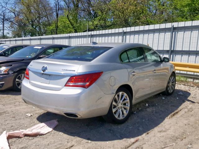 1G4GB5G3XFF289914 - 2015 BUICK LACROSSE SILVER photo 4