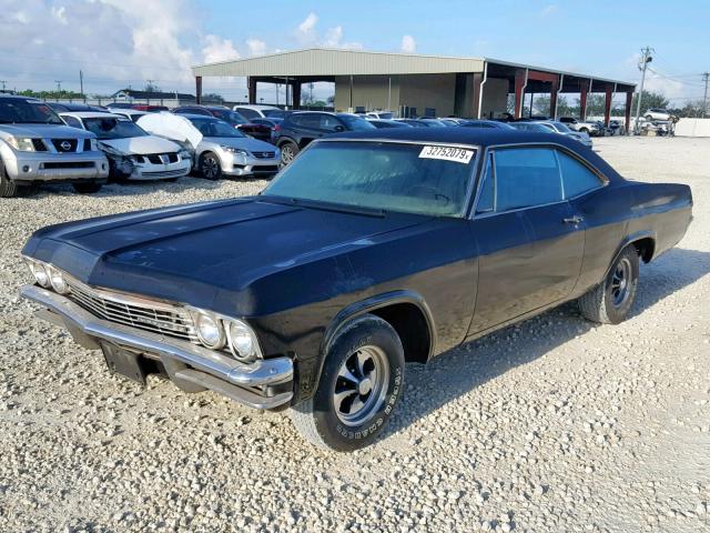 166375J255927 - 1965 CHEVROLET IMPALA  SS BLACK photo 2