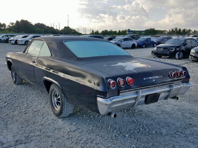 166375J255927 - 1965 CHEVROLET IMPALA  SS BLACK photo 3