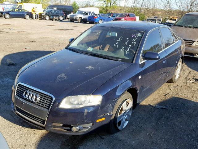 WAUAF68E95A509265 - 2005 AUDI A4 2.0T BLUE photo 2