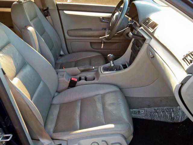 WAUAF68E95A509265 - 2005 AUDI A4 2.0T BLUE photo 5