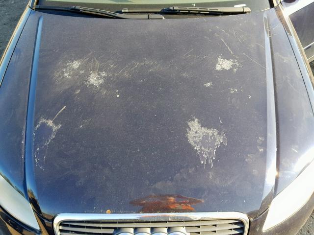 WAUAF68E95A509265 - 2005 AUDI A4 2.0T BLUE photo 7