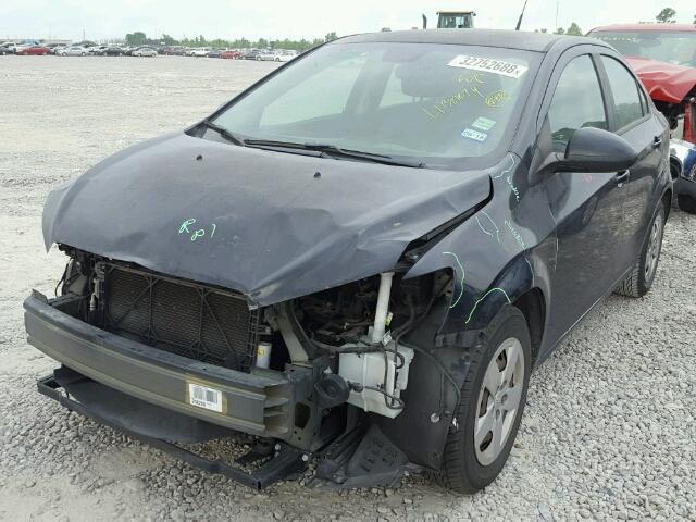 1G1JA5SH3D4223187 - 2013 CHEVROLET SONIC LS BLACK photo 2