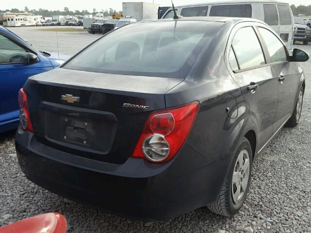 1G1JA5SH3D4223187 - 2013 CHEVROLET SONIC LS BLACK photo 4