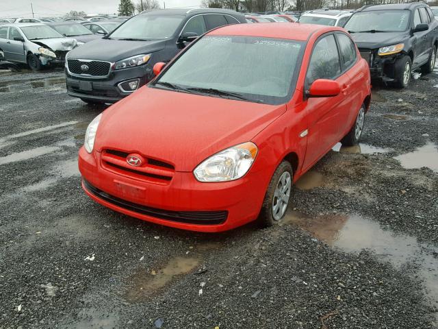 KMHCN3BC5AU149873 - 2010 HYUNDAI ACCENT SE RED photo 2