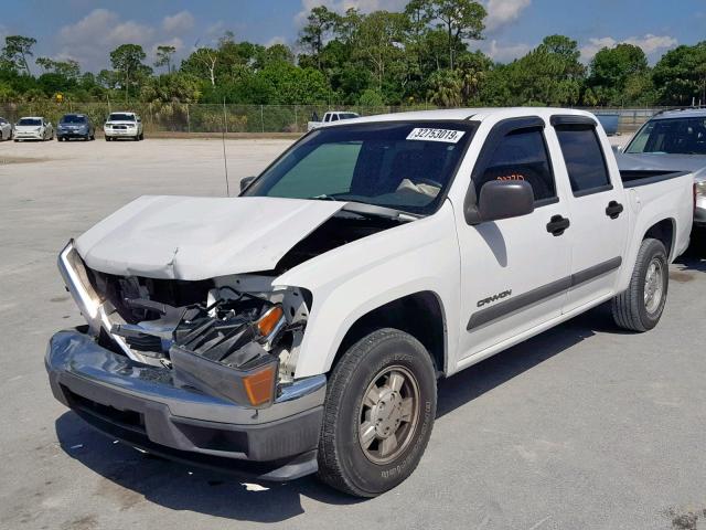 1GTCS136248107555 - 2004 GMC CANYON WHITE photo 2