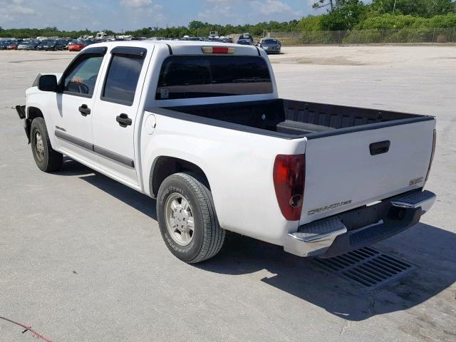 1GTCS136248107555 - 2004 GMC CANYON WHITE photo 3