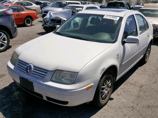 3VWSD69M71M203758 - 2001 VOLKSWAGEN JETTA GLS WHITE photo 2