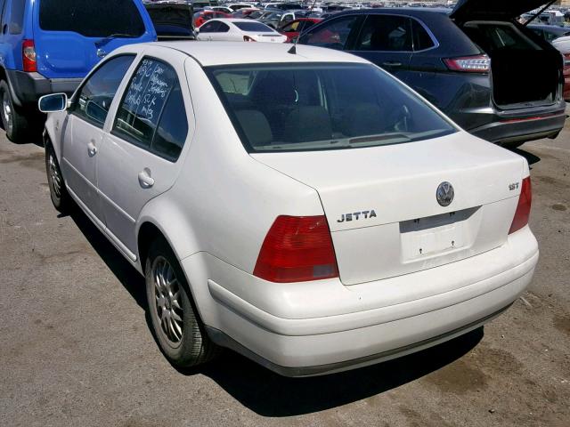 3VWSD69M71M203758 - 2001 VOLKSWAGEN JETTA GLS WHITE photo 3