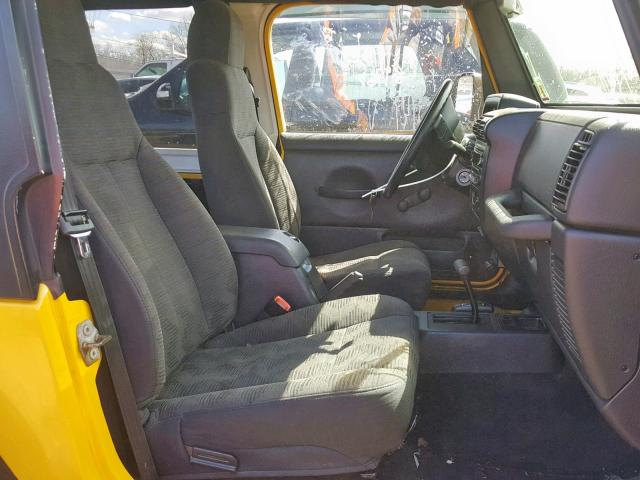 1J4FA69S64P710378 - 2004 JEEP WRANGLER / YELLOW photo 5