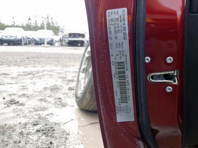 1C4PJMCX2KD163269 - 2019 JEEP CHEROKEE L RED photo 10