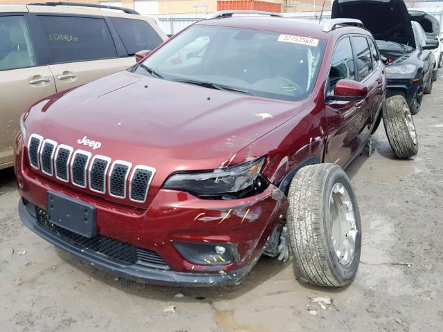 1C4PJMCX2KD163269 - 2019 JEEP CHEROKEE L RED photo 2