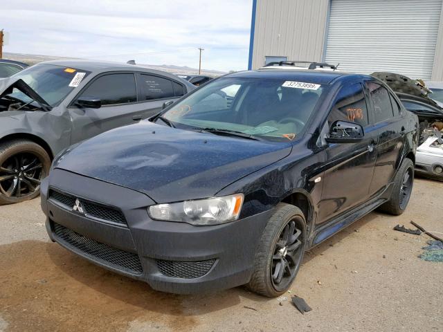 JA32U1FU2AU033572 - 2010 MITSUBISHI LANCER DE BLACK photo 2