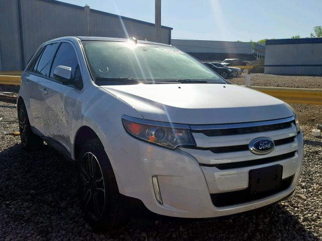 2FMDK3JCXDBB30664 - 2013 FORD EDGE SEL WHITE photo 1