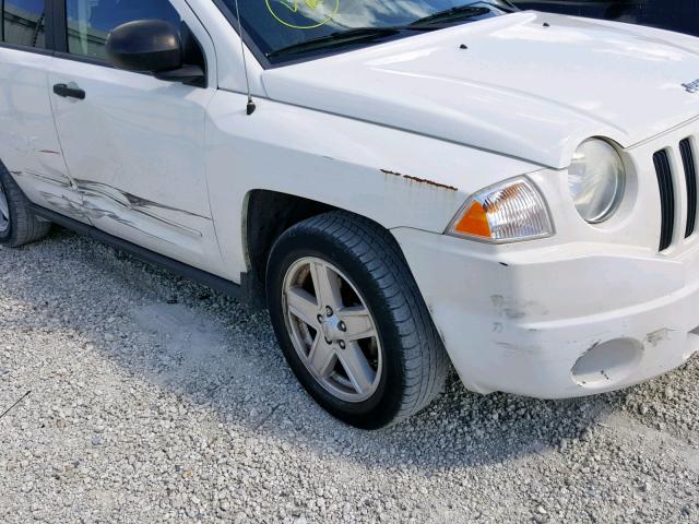 1J4FT47A19D140033 - 2009 JEEP COMPASS SP 白色 照片 9