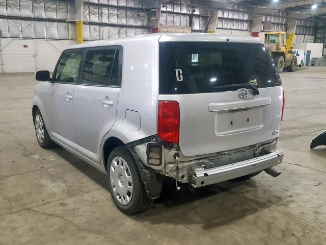 JTLZE4FEXA1107429 - 2010 TOYOTA SCION XB 银色 照片 3