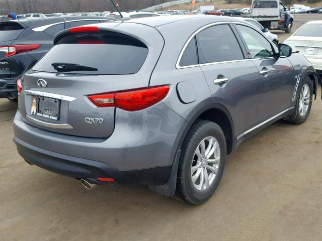 JN8CS1MW4HM414077 - 2017 INFINITI QX70 CHARCOAL photo 4