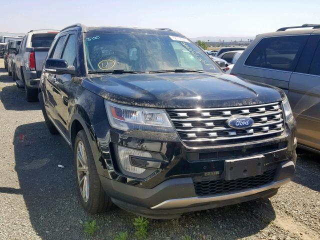 1FM5K7F88HGB81532 - 2017 FORD EXPLORER L BLACK photo 1