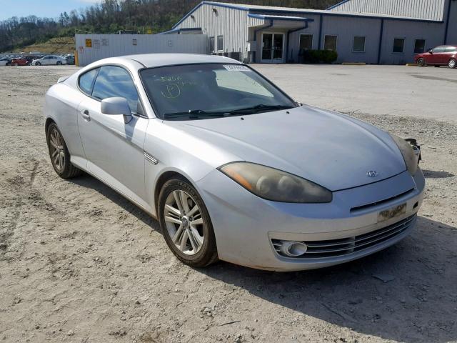 KMHHM66D78U290340 - 2008 HYUNDAI TIBURON GS SILVER photo 1