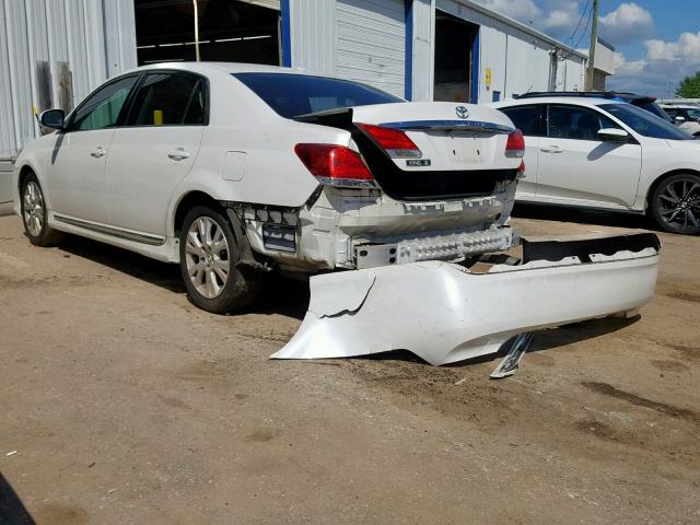 4T1BK3DB6BU431157 - 2011 TOYOTA AVALON BAS WHITE photo 3