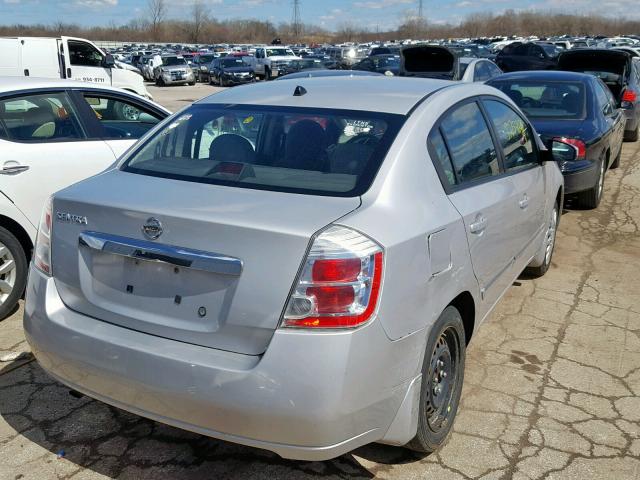 3N1AB6AP3AL601648 - 2010 NISSAN SENTRA 2.0 SILVER photo 4