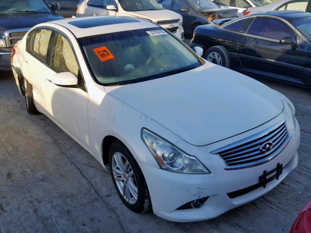 JN1DV6AR7BM650445 - 2011 INFINITI G25 WHITE photo 1