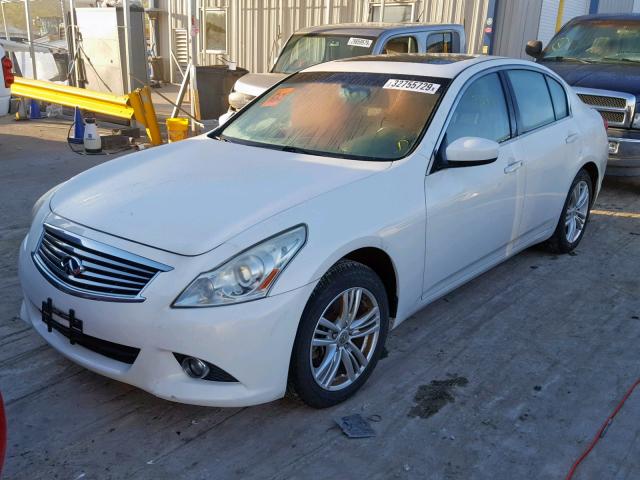 JN1DV6AR7BM650445 - 2011 INFINITI G25 WHITE photo 2