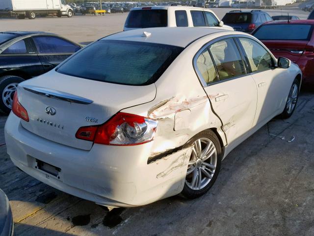 JN1DV6AR7BM650445 - 2011 INFINITI G25 WHITE photo 4