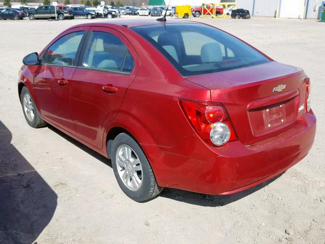 1G1JA5SH0C4126432 - 2012 CHEVROLET SONIC LS 红色 照片 3