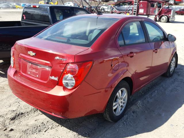 1G1JA5SH0C4126432 - 2012 CHEVROLET SONIC LS 红色 照片 4