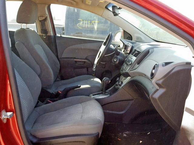 1G1JA5SH0C4126432 - 2012 CHEVROLET SONIC LS 红色 照片 5