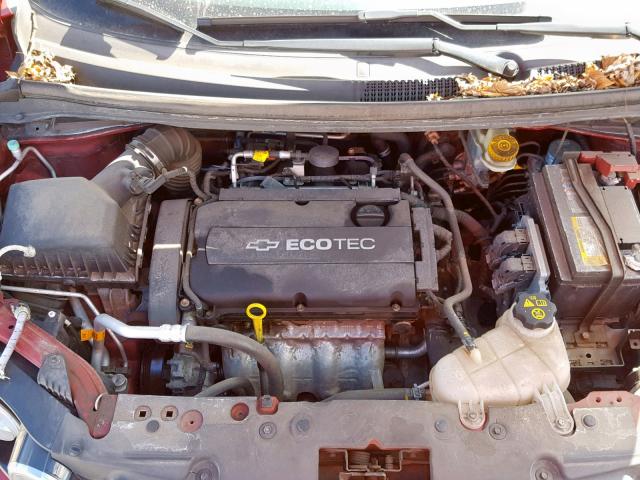 1G1JA5SH0C4126432 - 2012 CHEVROLET SONIC LS 红色 照片 7