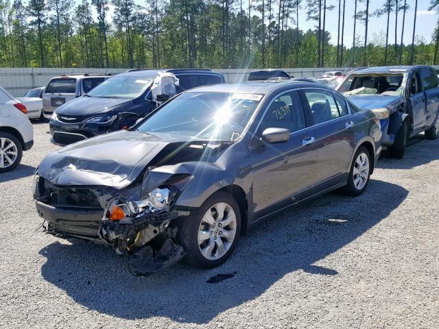 1HGCP36858A013986 - 2008 HONDA ACCORD EXL GRAY photo 2