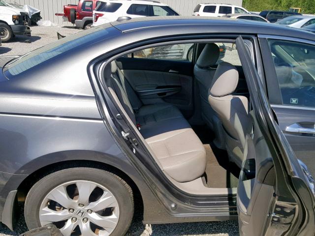 1HGCP36858A013986 - 2008 HONDA ACCORD EXL GRAY photo 6