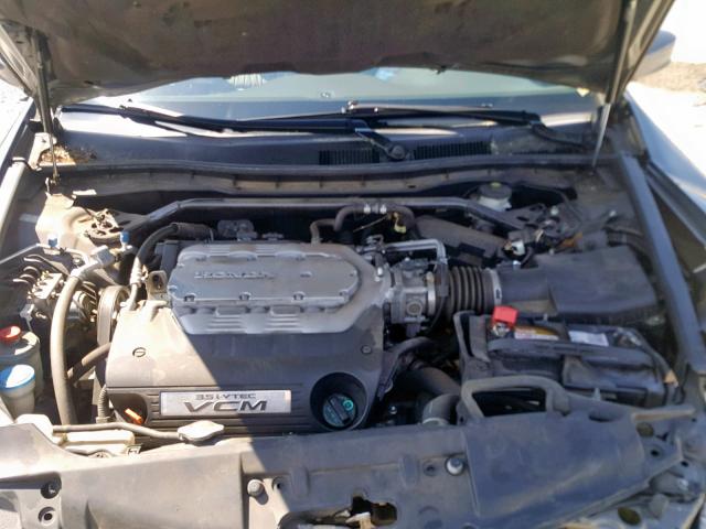 1HGCP36858A013986 - 2008 HONDA ACCORD EXL GRAY photo 7