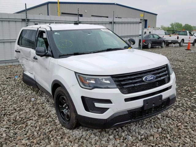 1FM5K8AR0HGC87091 - 2017 FORD EXPLORER P WHITE photo 1