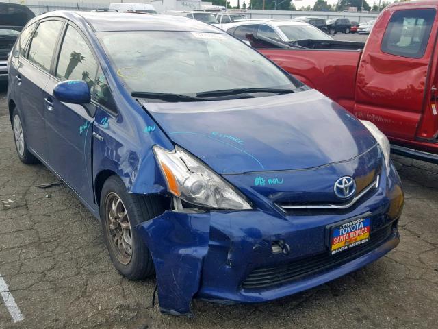 JTDZN3EU8C3035751 - 2012 TOYOTA PRIUS V BLUE photo 1