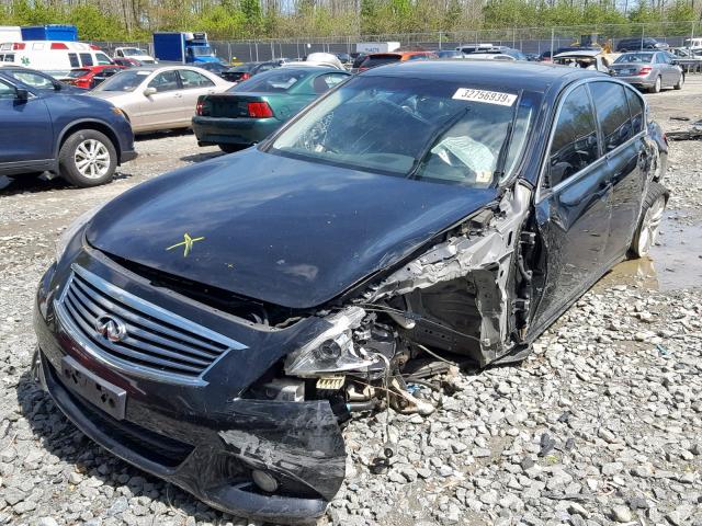 JN1CV6AR9DM767426 - 2013 INFINITI G37 BLACK photo 2