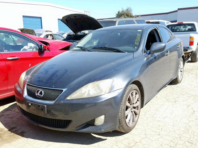 JTHBK262985075655 - 2008 LEXUS IS 250 BLACK photo 2