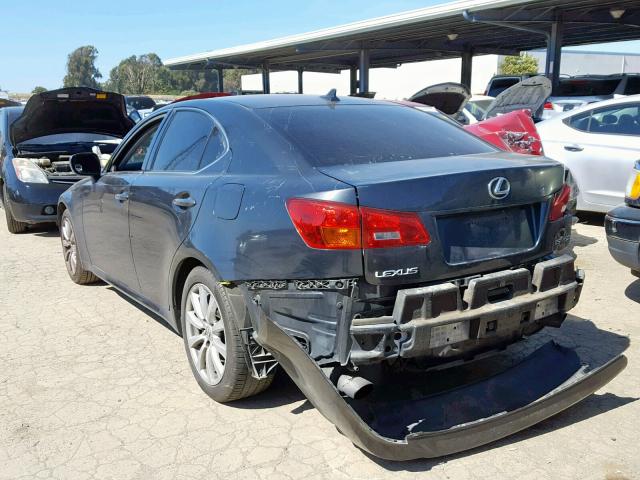 JTHBK262985075655 - 2008 LEXUS IS 250 BLACK photo 3